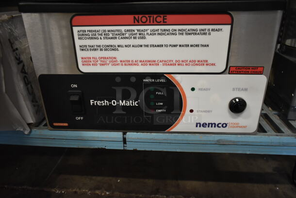 BRAND NEW SCRATCH AND DENT! 2023 NEmco 6625B Stainless Steel Commercial Countertop Fresh-o-matic Steamer. 120 Volts, 1 Phase. Tested and Working! - Image 3 of 7