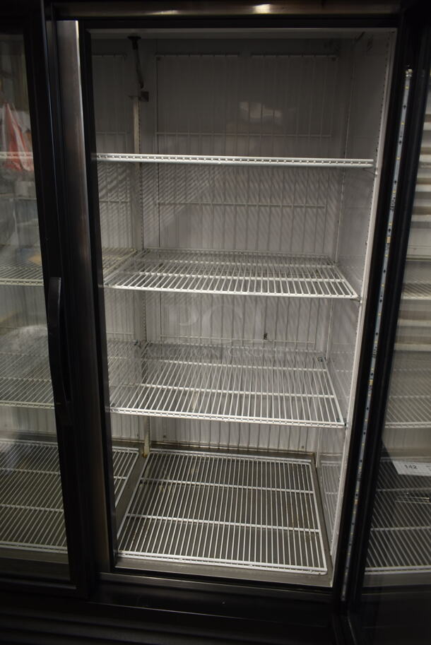 2017 True  GDM-49F-HC-TSL01 ENERGY STAR Metal Commercial 2 Door Reach In Freezer Merchandiser w/ Poly Coated Racks on Commercial Casters. 115/208-230 Volts, 1 Phase.
 - Image 8 of 8