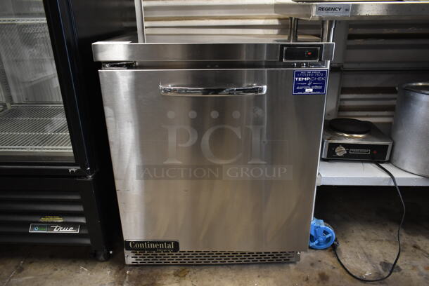 2019 Continental SW27N Stainless Steel Commercial Single Door Undercounter Cooler. 115 Volts, 1 Phase. Tested and Working! - Image 3 of 5