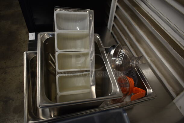 ALL ONE MONEY! Lot of Various Stainless Steel Drop In Bins - Image 3 of 3