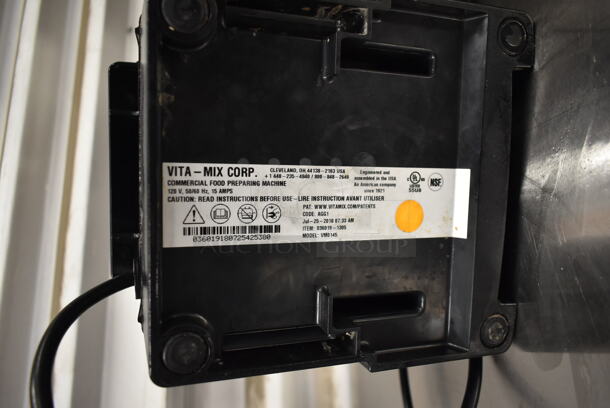 2018 Vita-Mix VM0145 Metal Commercial Countertop Blender Base w/ Poly Hinge Cover. 120 Volts, 1 Phase. Tested and Working! - Image 6 of 6