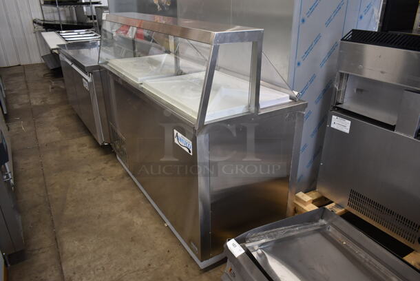 BRAND NEW SCRATCH AND DENT! Avantco Stainless Steel Commercial Ice Cream Dipping Cabinet w/ Poly Bucket Collars. 115 Volts, 1 Phase. Tested and Working! - Image 2 of 6