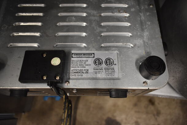 Chef-Built CHP-40 Metal Countertop Single Burner Range. 120 Volts, 1 Phase. - Image 4 of 4