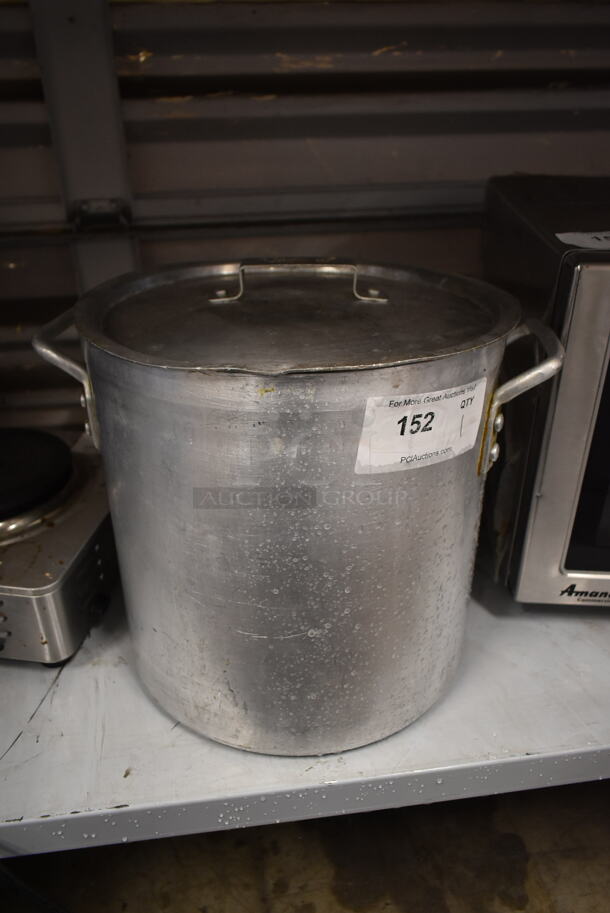 Metal Stock Pot w/ Handles. - Image 1 of 3