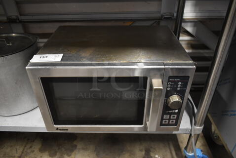 2016 Amana RCS10DSE Stainless Steel Commercial Countertop Microwave Oven. 120 Volts, 1 Phase.
