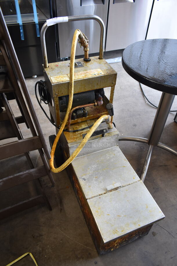 Miroil Metal Commercial Fryer Oil Filtration System on Casters. - Image 2 of 10