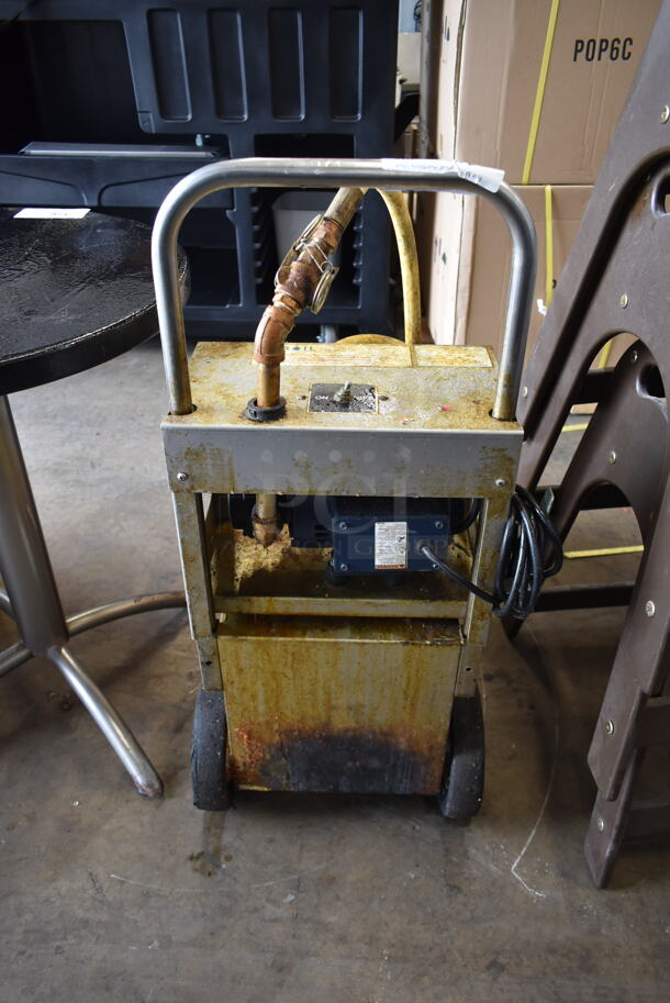 Miroil Metal Commercial Fryer Oil Filtration System on Casters. - Image 6 of 10