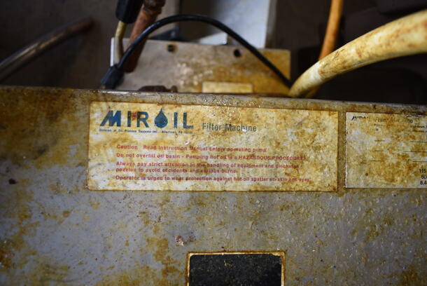 Miroil Metal Commercial Fryer Oil Filtration System on Casters. - Image 10 of 10