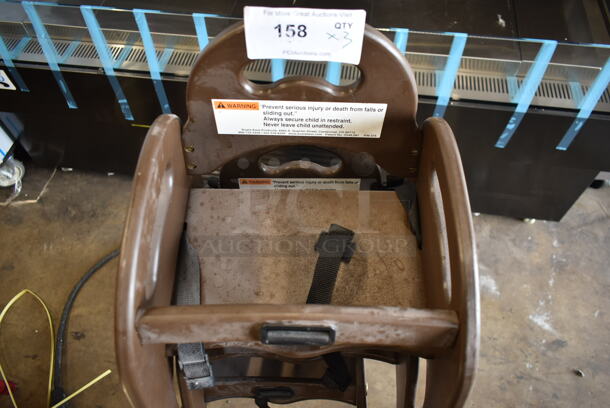 3 Koala Kare Brown Poly High Chairs. 3 Times Your Bid! - Image 3 of 4