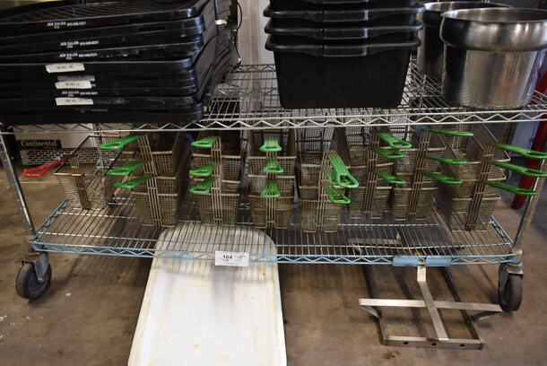 ALL ONE MONEY! Tier Lot of 22 Metal Fry Baskets, Metal Piece and Poly Piece. - Image 3 of 5