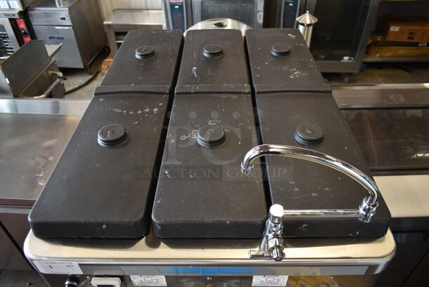 2018 Taylor C043-33 Stainless Steel Commercial Floor Style Water Cooled 3 Flavor Continuous Dispensing Frozen Custard Machine / Batch Freezer on Commercial Casters. Comes w/ 3 Taylor RC35N-33 Compressors. 115/208/230 Volts, 3 Phase. - Image 5 of 12