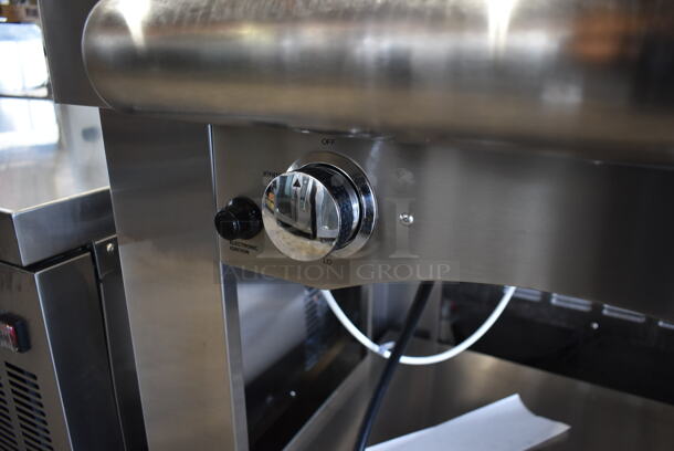 BRAND NEW SCRATCH AND DENT! Backyard Pro Stainless Steel Commercial Wood Fired Il Forno Pizza Oven on Stand w/ Commercial Casters. Tested and Working! - Image 6 of 9