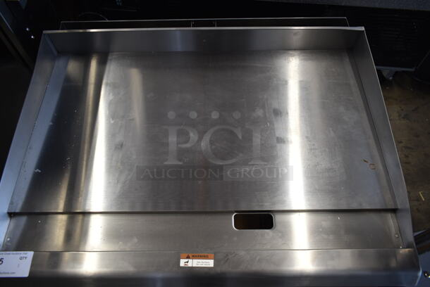 BRAND NEW SCRATCH AND DENT! 2022 Cooking Performance Group CPG 351GTCPG36NL Stainless Steel Commercial Countertop Natural Gas Powered Flat Top Griddle. 90,000 BTU. Tested and Working! - Image 5 of 6