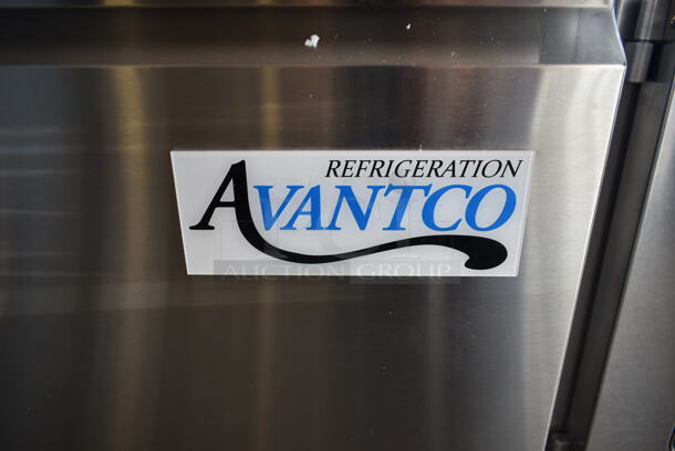 BRAND NEW SCRATCH AND DENT! 2023 Avantco 178SSPT6010 Stainless Steel Commercial Sandwich Salad Prep Table Bain Marie Mega Top on Commercial Casters. 115 Volts, 1 Phase. Tested and Working! - Image 3 of 10