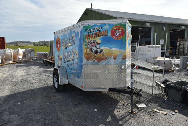 11.5' ROADWORTHY Metal Enclosed Trailer w/ Ramp. Opening Is 51.5" Wide and 55" High. Title In Hand. - Image 1 of 11