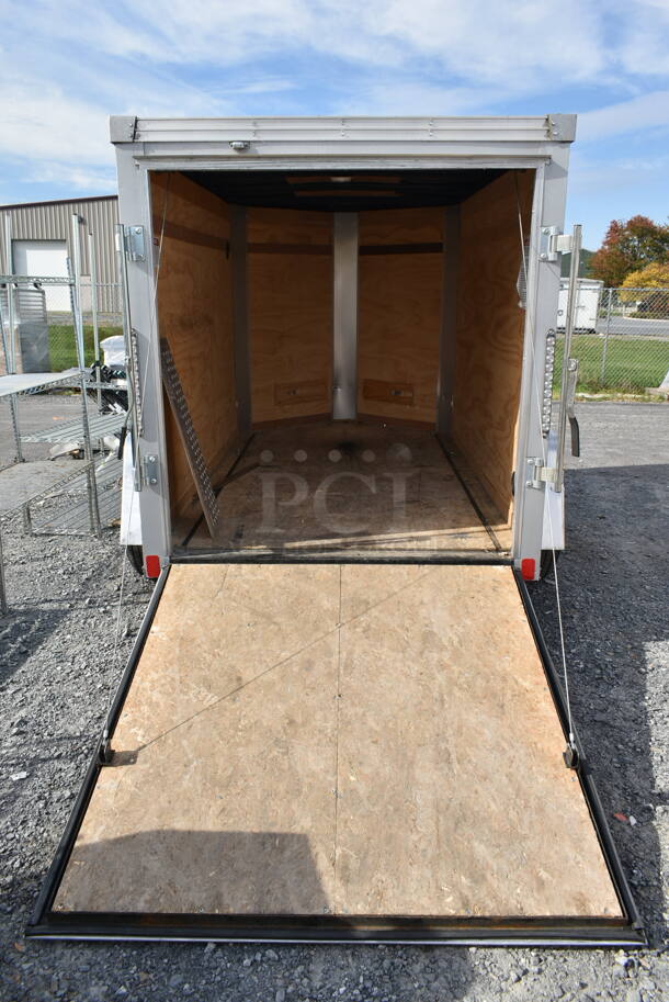 11.5' ROADWORTHY Metal Enclosed Trailer w/ Ramp. Opening Is 51.5" Wide and 55" High. Title In Hand. - Image 9 of 11