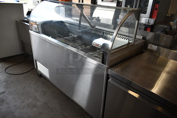 C. Nelson 12DIPHV Stainless Steel  Commercial Floor Style Ice Cream Freezer Gelato Case Merchandiser. 115 Volts, 1 Phase. Tested and Working! - Image 2 of 6