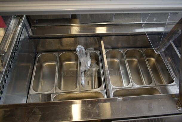 C. Nelson 12DIPHV Stainless Steel  Commercial Floor Style Ice Cream Freezer Gelato Case Merchandiser. 115 Volts, 1 Phase. Tested and Working! - Image 4 of 6