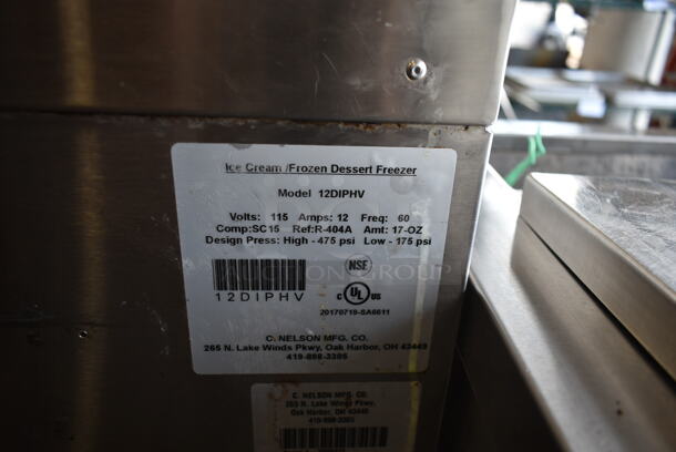 C. Nelson 12DIPHV Stainless Steel  Commercial Floor Style Ice Cream Freezer Gelato Case Merchandiser. 115 Volts, 1 Phase. Tested and Working! - Image 6 of 6