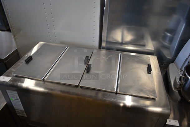 C. Nelson BD8-SE Stainless Steel Commercial Chest Freezer w/ 2 Center Hinge Lids on Commercial Casters. 115 Volts, 1 Phase. Tested and Working! - Image 2 of 8