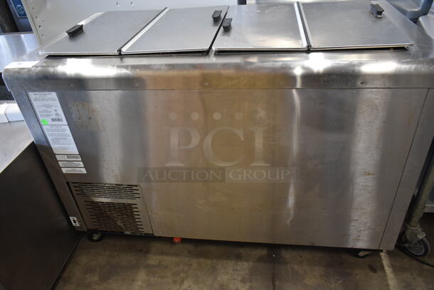 C. Nelson BD8-SE Stainless Steel Commercial Chest Freezer w/ 2 Center Hinge Lids on Commercial Casters. 115 Volts, 1 Phase. Tested and Working! - Image 3 of 8