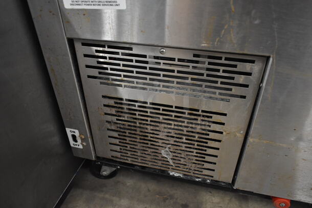 C. Nelson BD8-SE Stainless Steel Commercial Chest Freezer w/ 2 Center Hinge Lids on Commercial Casters. 115 Volts, 1 Phase. Tested and Working! - Image 5 of 8