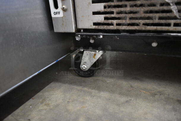 C. Nelson BD8-SE Stainless Steel Commercial Chest Freezer w/ 2 Center Hinge Lids on Commercial Casters. 115 Volts, 1 Phase. Tested and Working! - Image 6 of 8