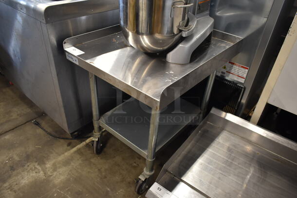 Yukon Stainless Steel Commercial Equipment Stand w/ Under Shelf on Commercial Casters. - Image 2 of 5