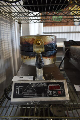 Stainless Steel Commercial Countertop Waffle Cone Maker. 120 Volts, 1 Phase. Tested and Working!