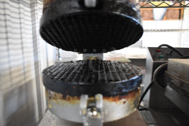 Stainless Steel Commercial Countertop Waffle Cone Maker. 120 Volts, 1 Phase. Tested and Working! - Image 3 of 4