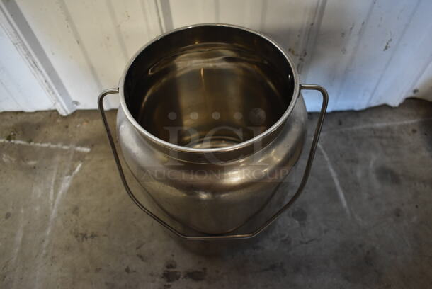 5 Stainless Steel Cylindrical Bins w/ Handle. 5 Times Your Bid! - Image 3 of 3