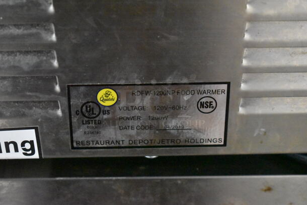 BRAND NEW IN BOX! 2019 Qualite RDFW-1200NP Stainless Steel Commercial Countertop Food Warmer. 120 Volts, 1 Phase. Tested and Working! - Image 5 of 5
