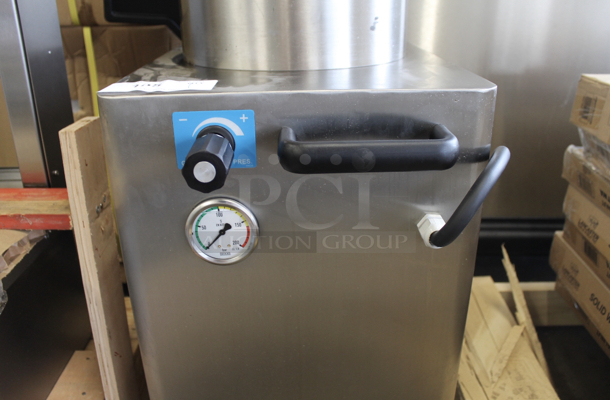 2021 Omcan F25S Stainless Steel Commercial Heavy Duty Hydraulic Sausage Stuffer. 208 Volts, 3 Phase.  - Image 2 of 5