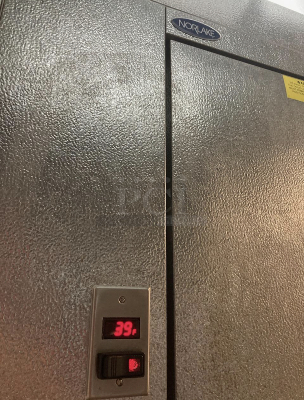 6'x6'x6' Norlake SELF CONTAINED Walk In Cooler Box w/ Norlake CPB05DC-A 115 Volt, 1 Phase Compressor and Copeland M4EF-0058-IAA-278 Compressor. Picture of the Unit Before Removal Is Included In the Listing.
 - Image 9 of 9