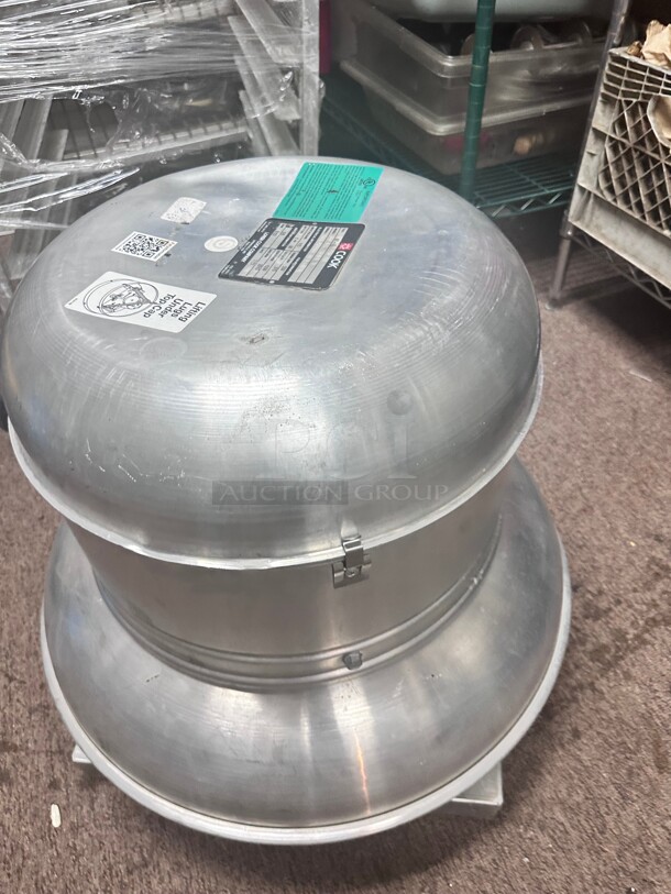 New Loren Cook Commercial Grease System Exhaust Fan Working  - Image 3 of 7