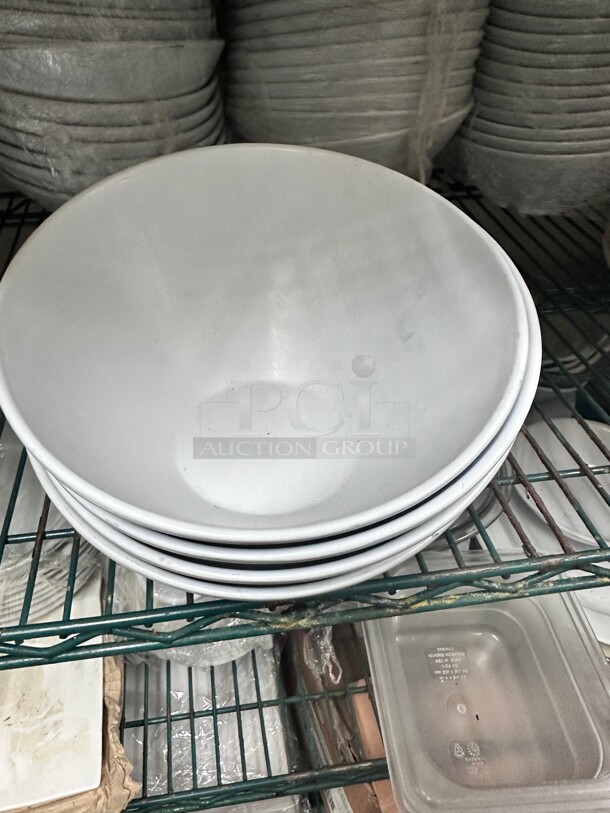 White Melamine Commercial Bowls Great for Food Presentation  - Image 2 of 6