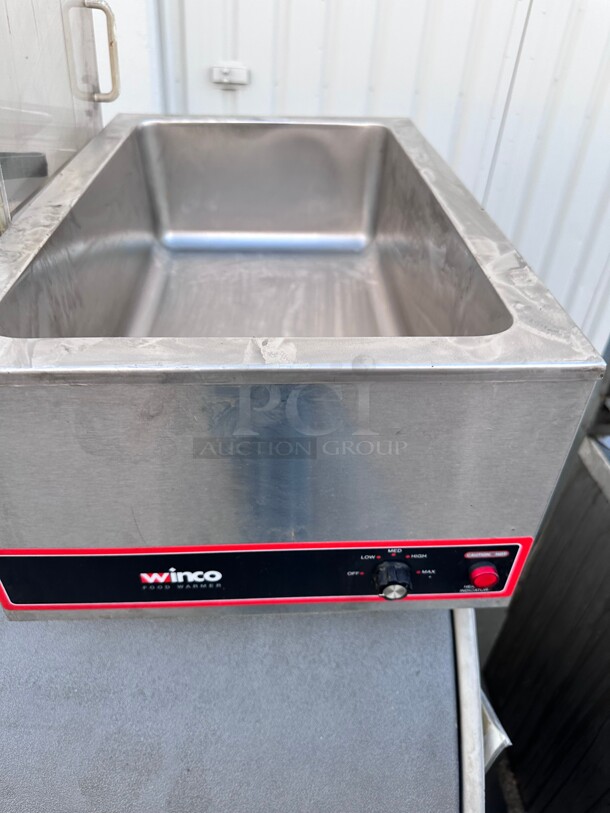 Winco FW-S500 Countertop Food Warmer - Wet w/ (1) Full Size Pan Wells, 120v Working - Image 2 of 6
