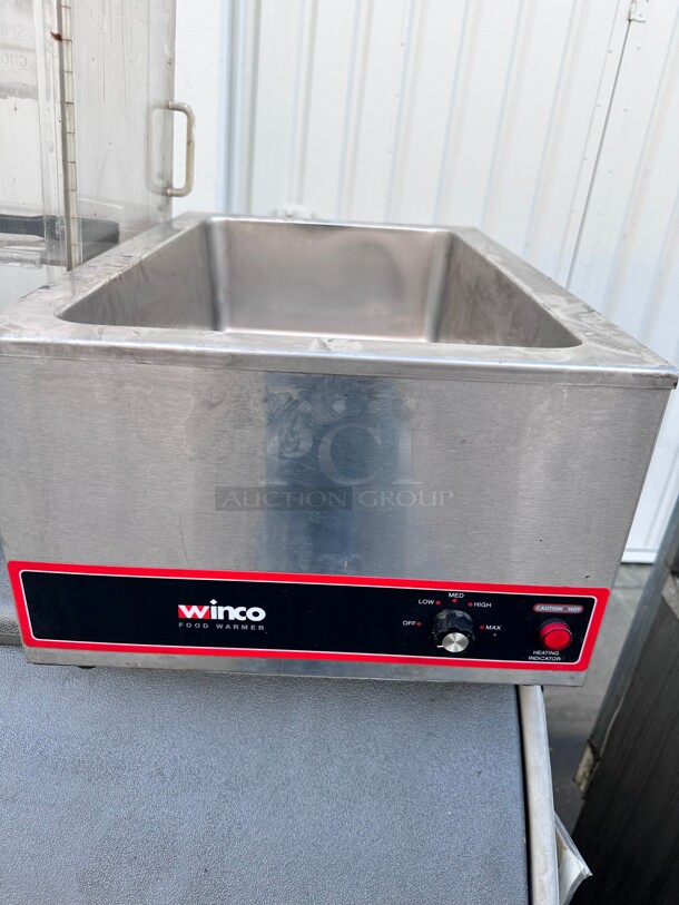 Winco FW-S500 Countertop Food Warmer - Wet w/ (1) Full Size Pan Wells, 120v Working - Image 3 of 6