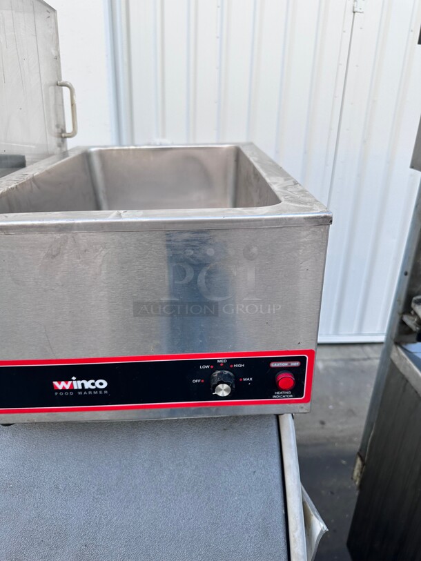 Winco FW-S500 Countertop Food Warmer - Wet w/ (1) Full Size Pan Wells, 120v Working - Image 4 of 6