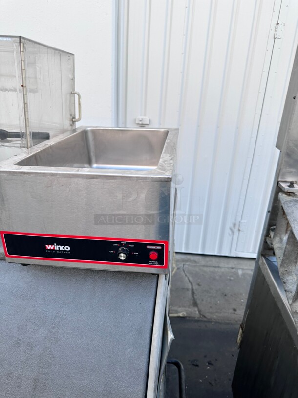 Winco FW-S500 Countertop Food Warmer - Wet w/ (1) Full Size Pan Wells, 120v Working - Image 5 of 6