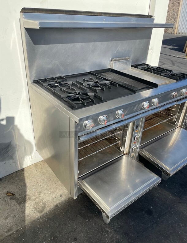 Commercial Dynasty 5 Burner Grill and Griddle 60 inch Gas Range  - Image 8 of 8