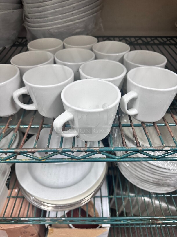 Libbey 840-110-004 7 oz Porcelana  Tall Cup - Porcelain, Bright White NSF Great for Coffee - Image 4 of 5
