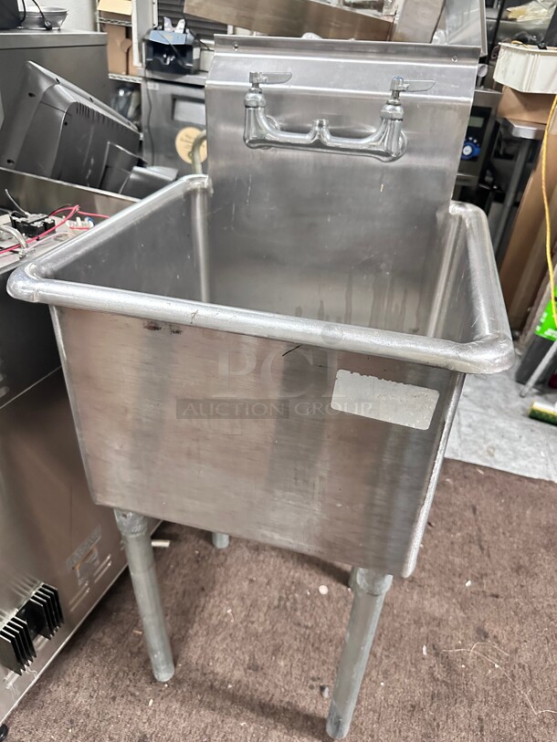 Commercial Stainless Steel Mop Sink NSF - Image 4 of 5
