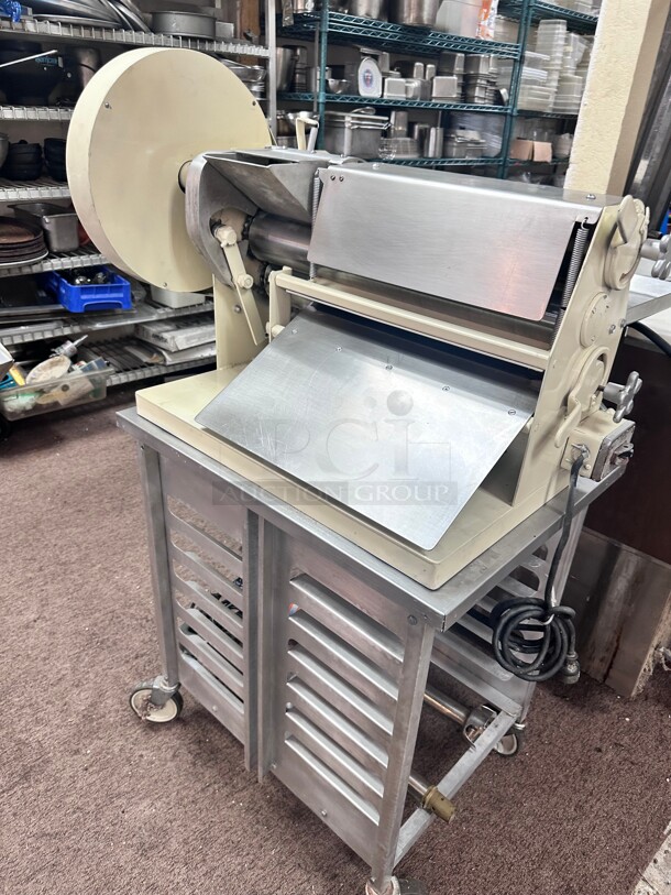 Acme Model 24 Countertop Dough Roller Double Pass, 4 24 inch Wide Rollers, Extra Wide 115 Volt Working - Image 2 of 9