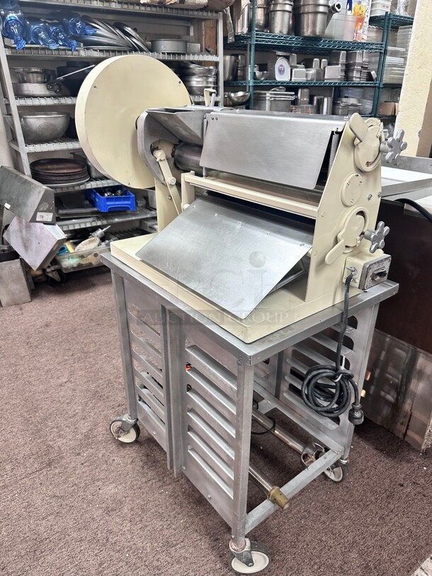 Acme Model 24 Countertop Dough Roller Double Pass, 4 24 inch Wide Rollers, Extra Wide 115 Volt Working - Image 6 of 9