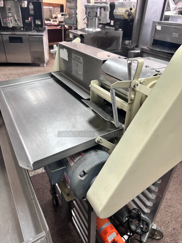 Acme Model 24 Countertop Dough Roller Double Pass, 4 24 inch Wide Rollers, Extra Wide 115 Volt Working - Image 7 of 9