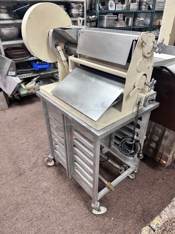 Acme Model 24 Countertop Dough Roller Double Pass, 4 24 inch Wide Rollers, Extra Wide 115 Volt Working - Image 9 of 9