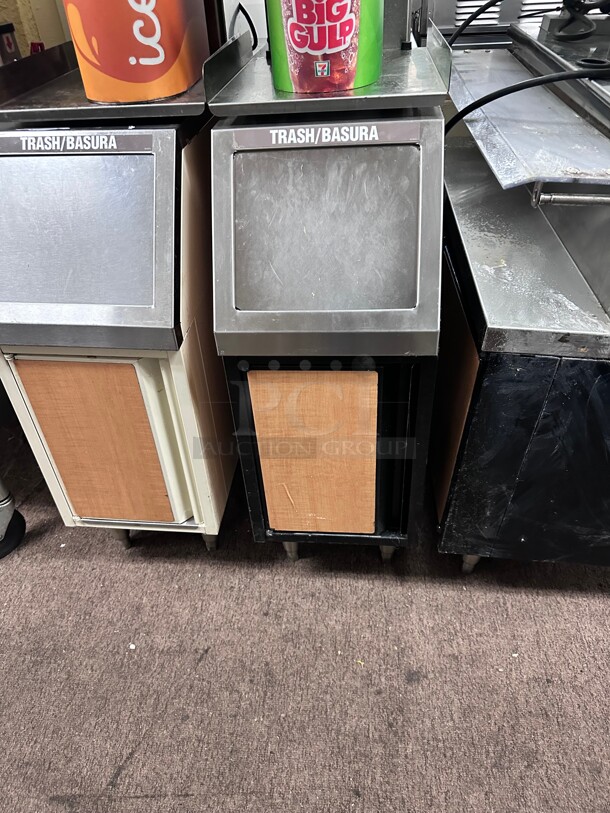 Commercial 12 Inch Heavy Duty Trash Container 12x43x34 - Image 1 of 3