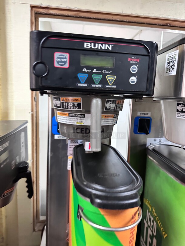 BUNN 41400.0500 ITB DUAL DILUTION 3-GALLON ICED TEA BREWER W/ DIGITAL CONTROLS - Image 3 of 7