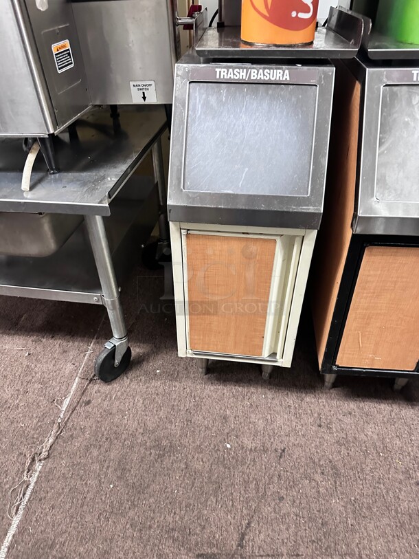 Commercial 12 Inch Heavy Duty Trash Container 12x43x34 - Image 2 of 3